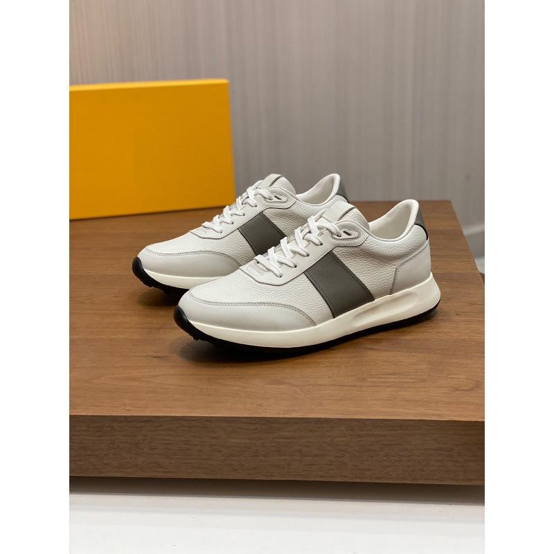 Sneakers | Mens ID Leather and Fabric Low-Top Sneakers with Contrasting Details Shoes Mens